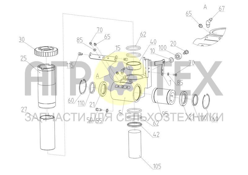 Каретка (2650.04.03.020A) (№115 на схеме)